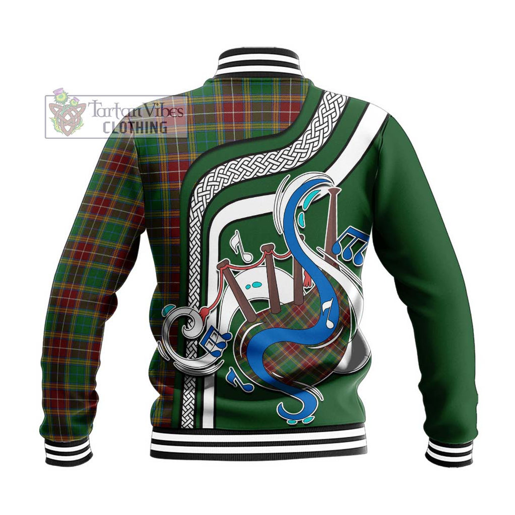 Tartan Vibes Clothing Baxter Tartan Baseball Jacket with Epic Bagpipe Style