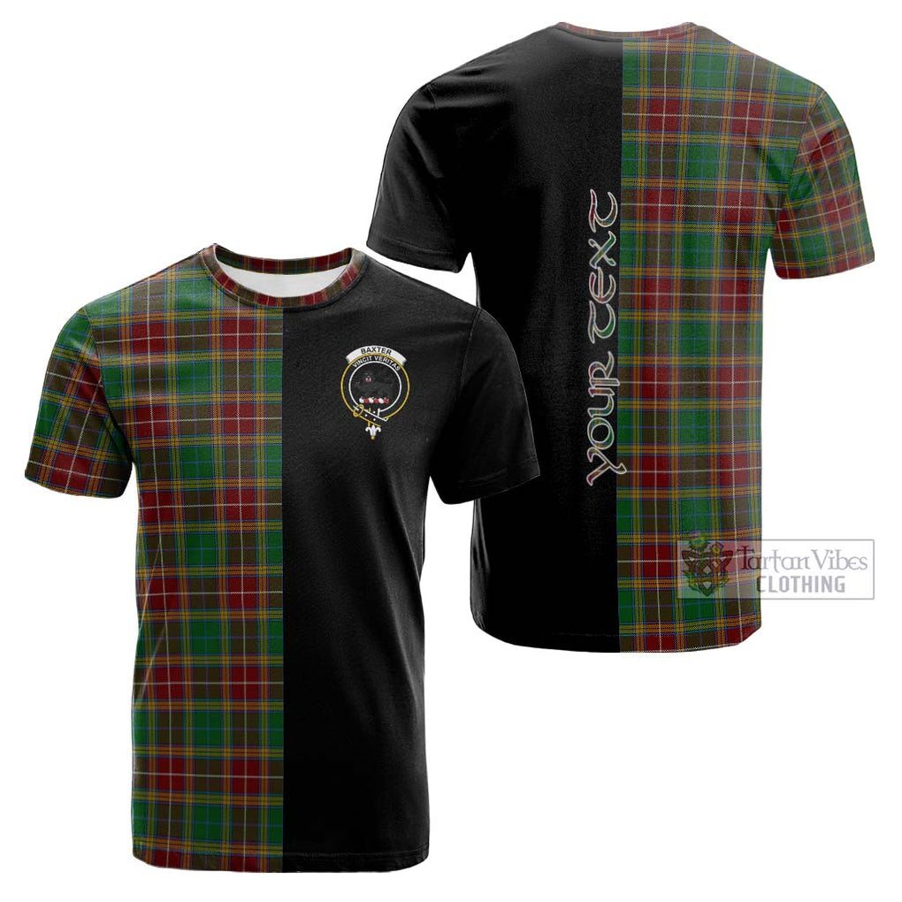 Tartan Vibes Clothing Baxter Tartan Cotton T-shirt with Family Crest and Half Of Me Style