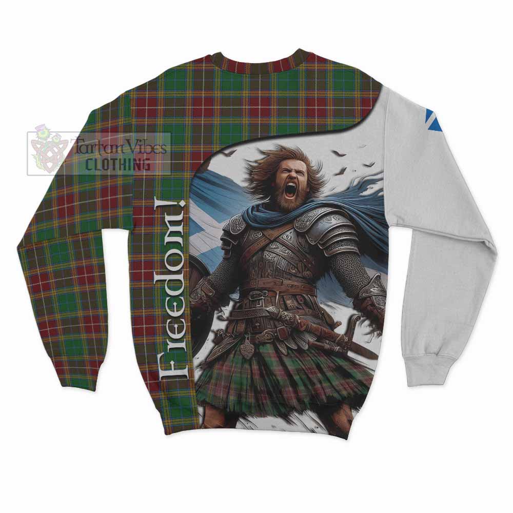 Tartan Vibes Clothing Baxter Crest Tartan Sweatshirt Inspired by the Freedom of Scottish Warrior