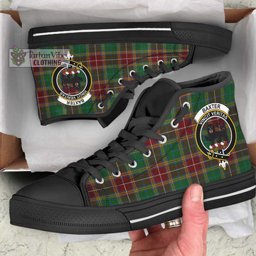 Baxter Tartan High Top Shoes with Family Crest