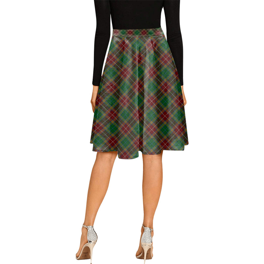 Baxter Tartan Melete Pleated Midi Skirt - Tartanvibesclothing