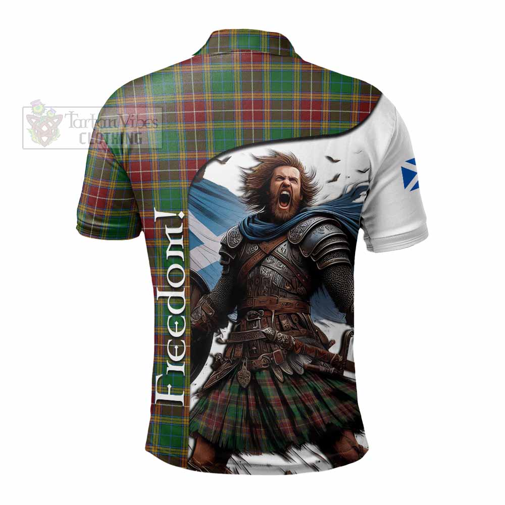 Tartan Vibes Clothing Baxter Crest Tartan Polo Shirt Inspired by the Freedom of Scottish Warrior