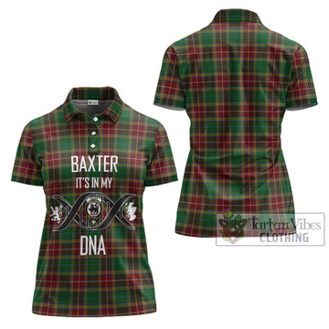 Baxter Tartan Women's Polo Shirt with Family Crest DNA In Me Style