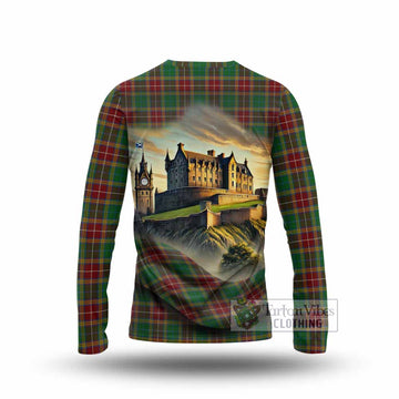 Baxter Tartan Family Crest Long Sleeve T-Shirt with Scottish Ancient Castle Style - Tartan Vibes Clothing