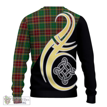 Baxter Tartan Ugly Sweater with Family Crest and Celtic Symbol Style