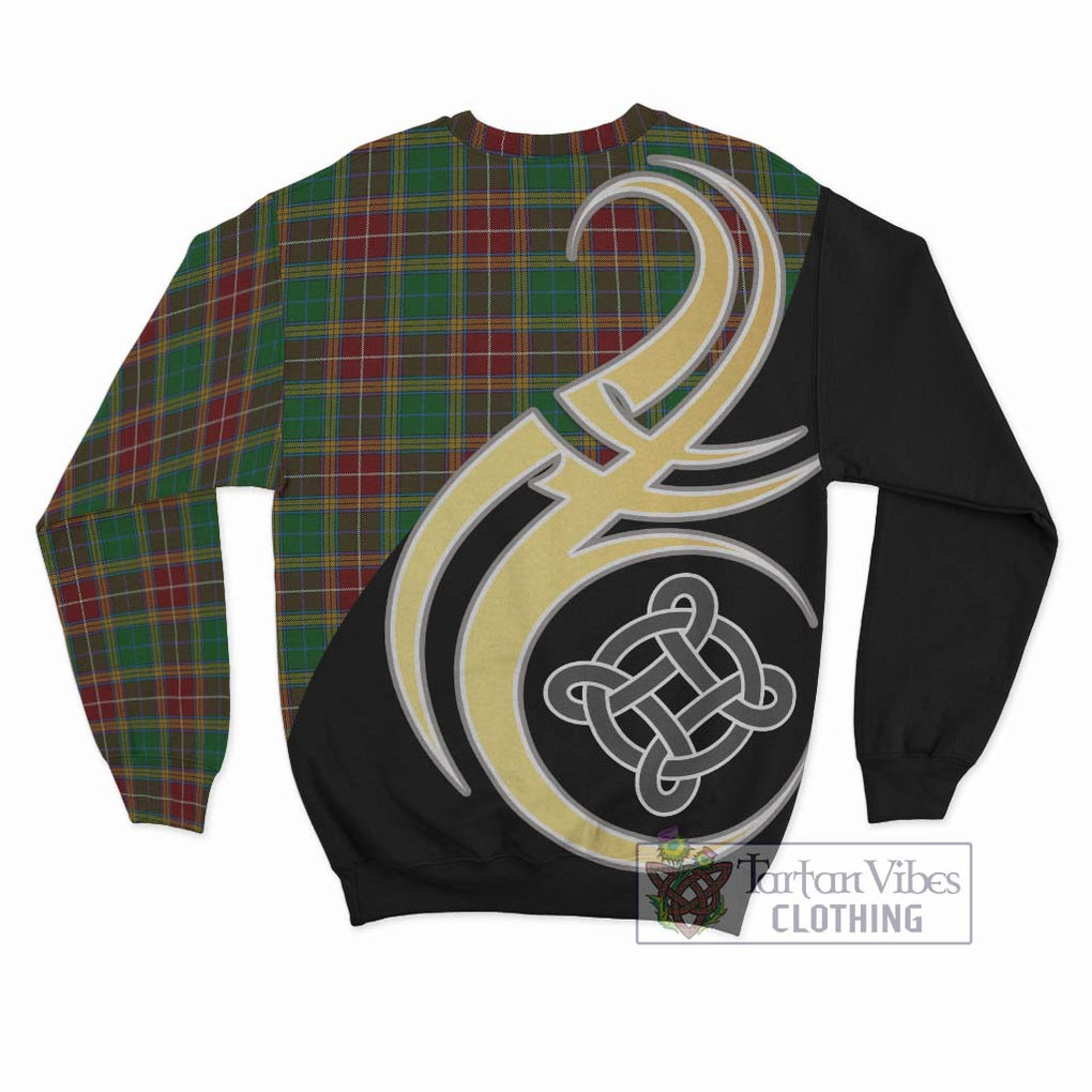 Baxter Tartan Sweatshirt with Family Crest and Celtic Symbol Style - Tartan Vibes Clothing