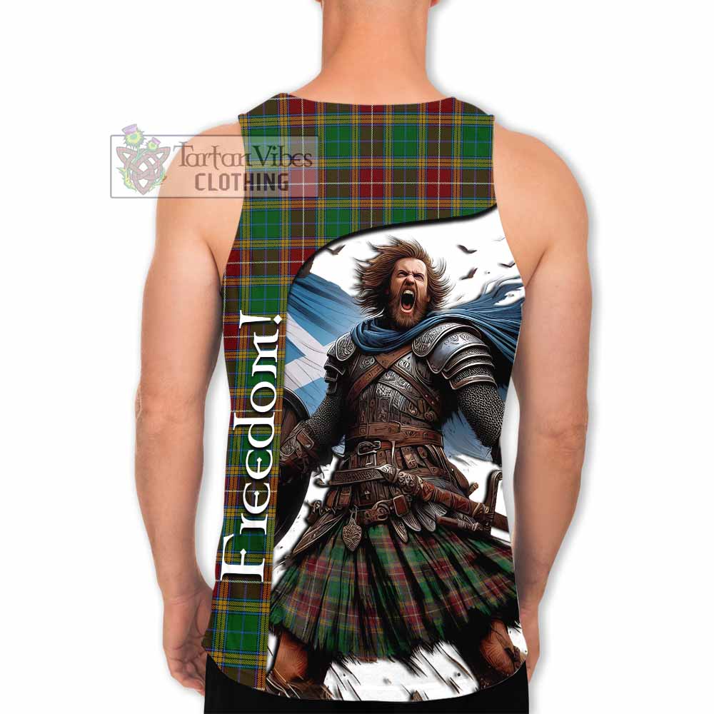 Tartan Vibes Clothing Baxter Crest Tartan Men's Tank Top Inspired by the Freedom of Scottish Warrior