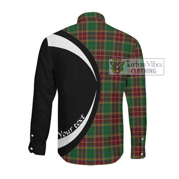 Baxter Tartan Long Sleeve Button Up with Family Crest Circle Style