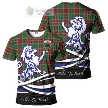 Baxter Tartan Cotton T-shirt with Alba Gu Brath Regal Lion Emblem