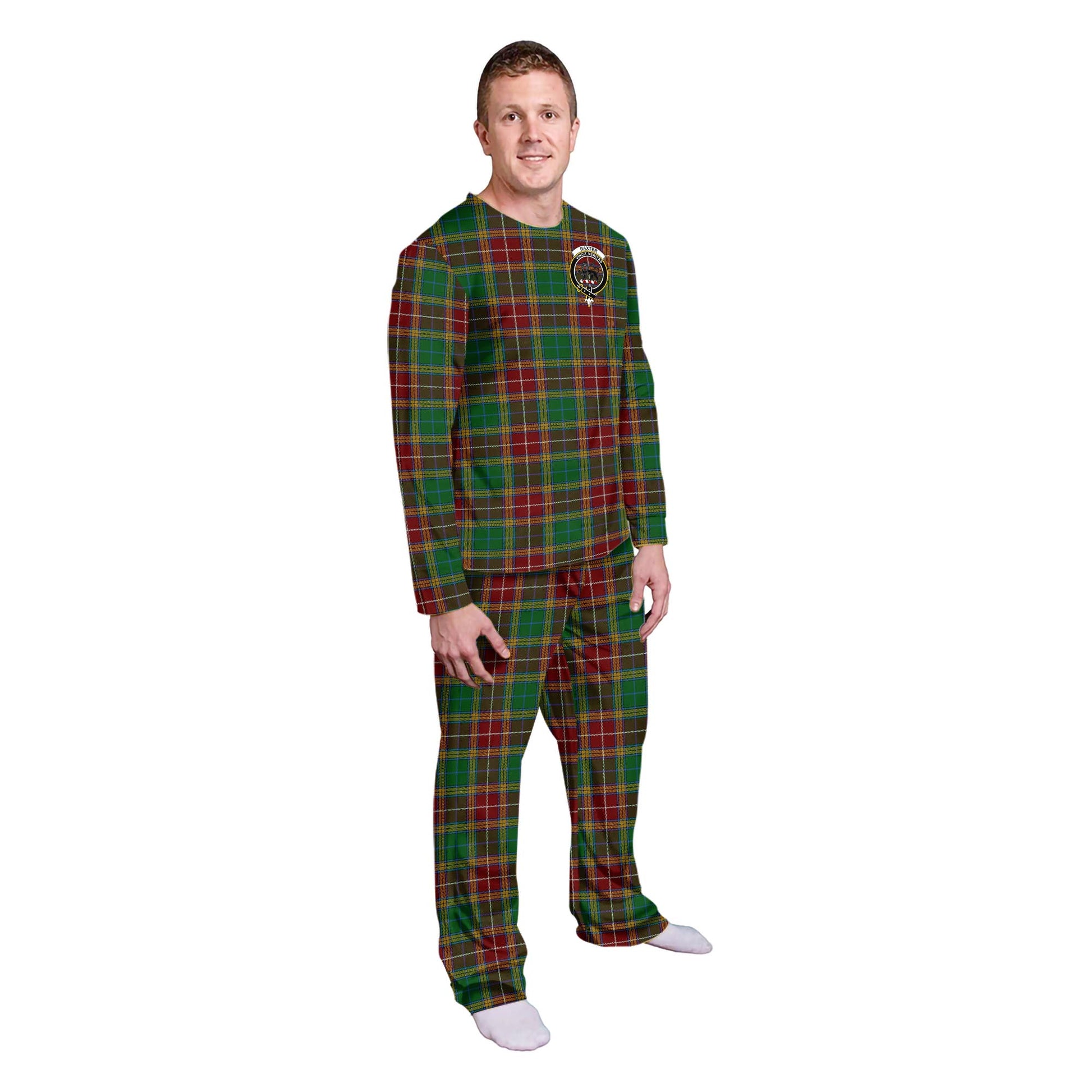 Baxter Tartan Pajamas Family Set with Family Crest - Tartan Vibes Clothing