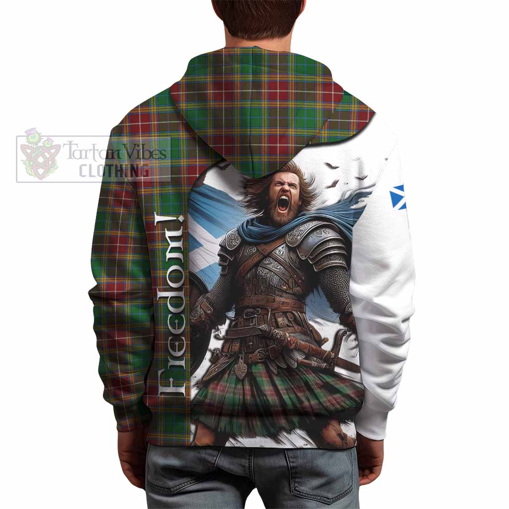 Tartan Vibes Clothing Baxter Crest Tartan Hoodie Inspired by the Freedom of Scottish Warrior