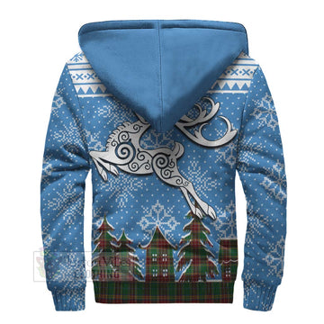 Baxter Clan Christmas Sherpa Hoodie Celtic Reindeer Style