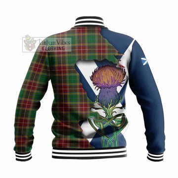 Baxter Tartan Family Crest Baseball Jacket Scottish Thistle Celtic Inspired - Tartan Vibes Clothing