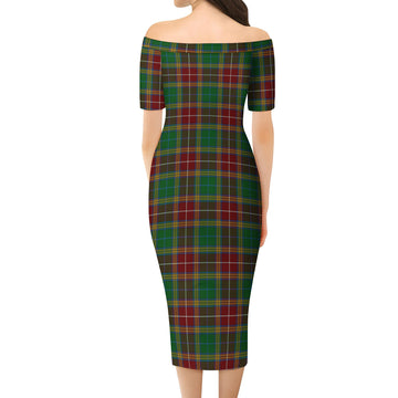 Baxter Tartan Off Shoulder Lady Dress