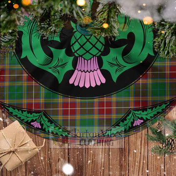 Baxter Tartan Christmas Tree Skirt Scottish Thistle Style