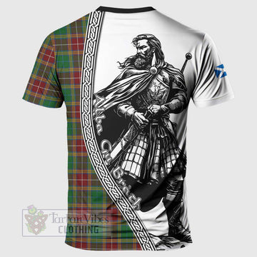 Baxter Tartan Clan Crest T-Shirt with Highlander Warrior Celtic Style