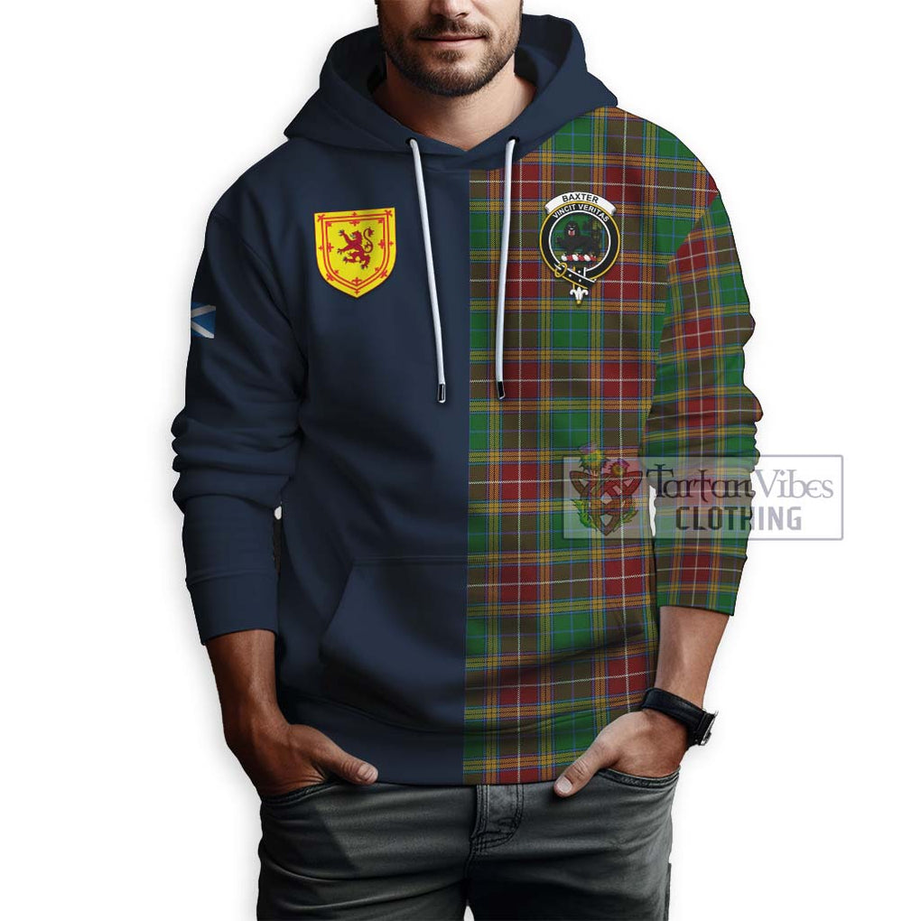 Tartan Vibes Clothing Baxter Tartan Hoodie with Scottish Lion Royal Arm Half Style