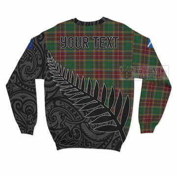 Baxter Crest Tartan Sweatshirt with New Zealand Silver Fern Half Style