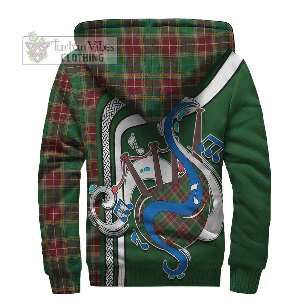 Baxter Tartan Sherpa Hoodie with Epic Bagpipe Style - Tartanvibesclothing Shop