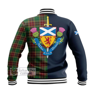 Baxter Tartan Baseball Jacket Alba with Scottish Lion Royal Arm Half Style