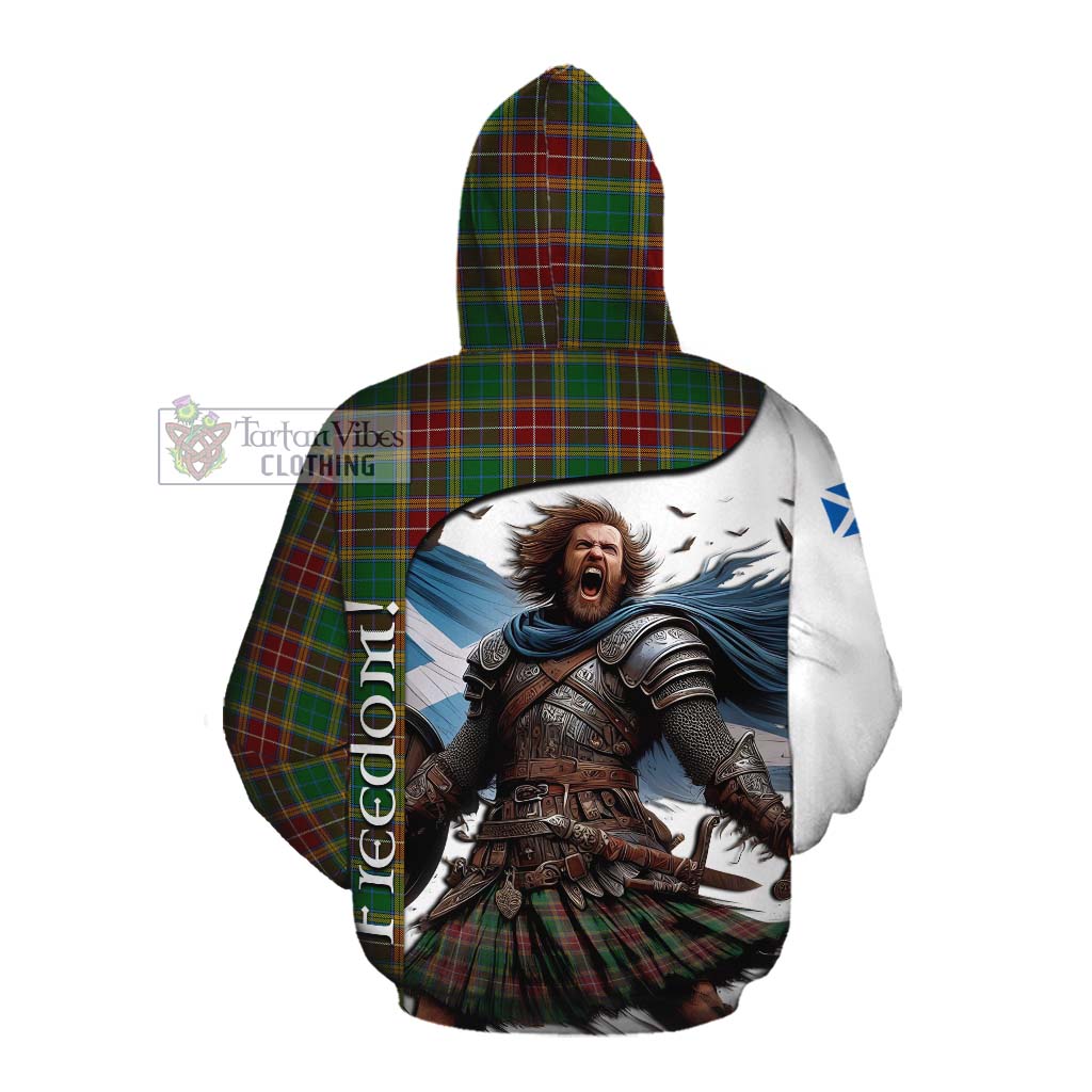 Tartan Vibes Clothing Baxter Crest Tartan Cotton Hoodie Inspired by the Freedom of Scottish Warrior