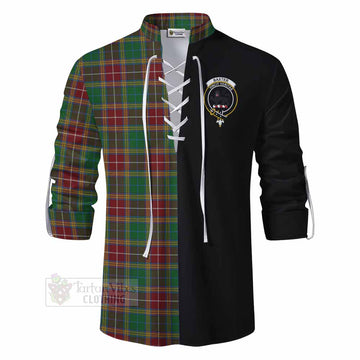 Baxter Tartan Ghillie Kilt Shirt with Family Crest and Half Of Me Style