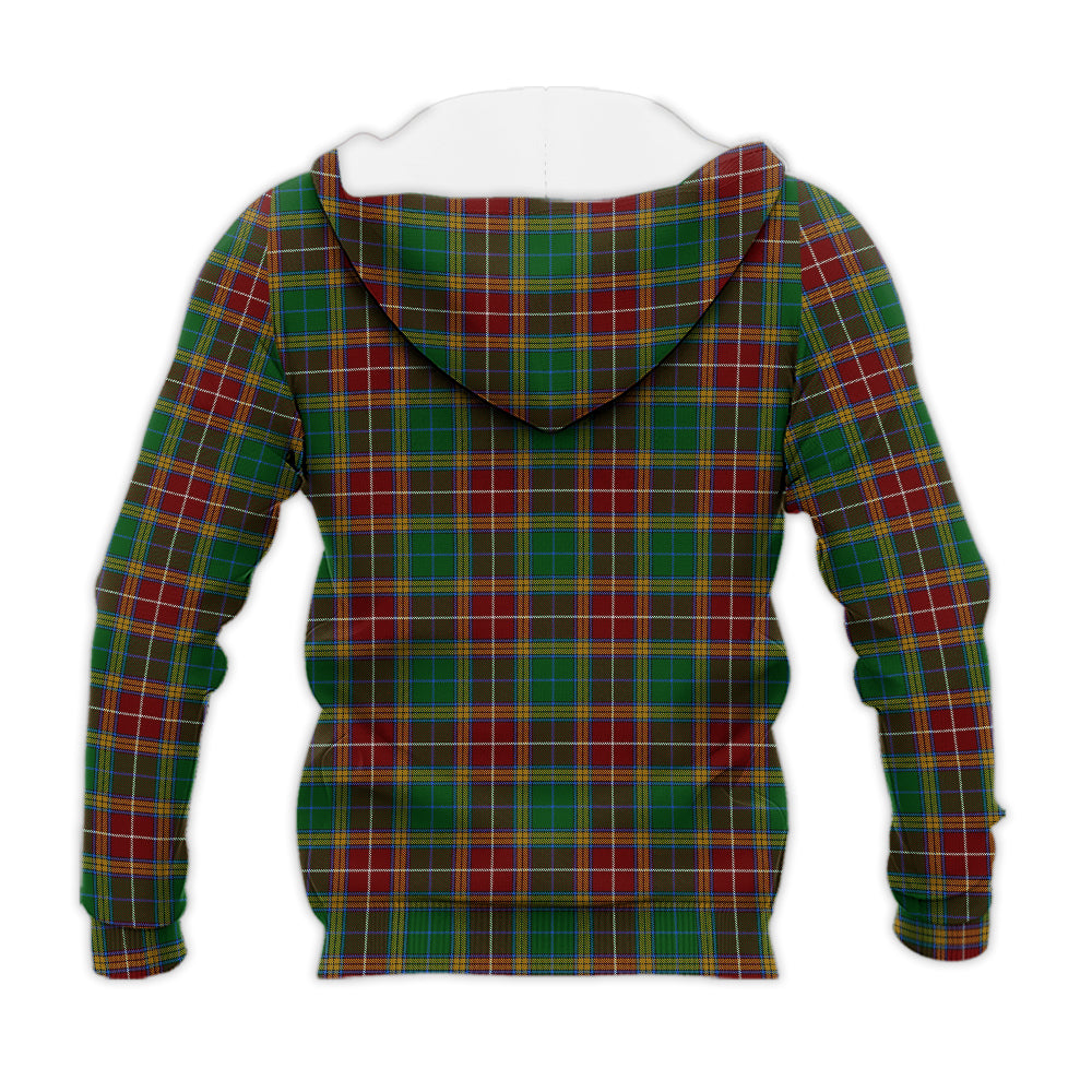 Baxter Tartan Knitted Hoodie with Family Crest - Tartan Vibes Clothing