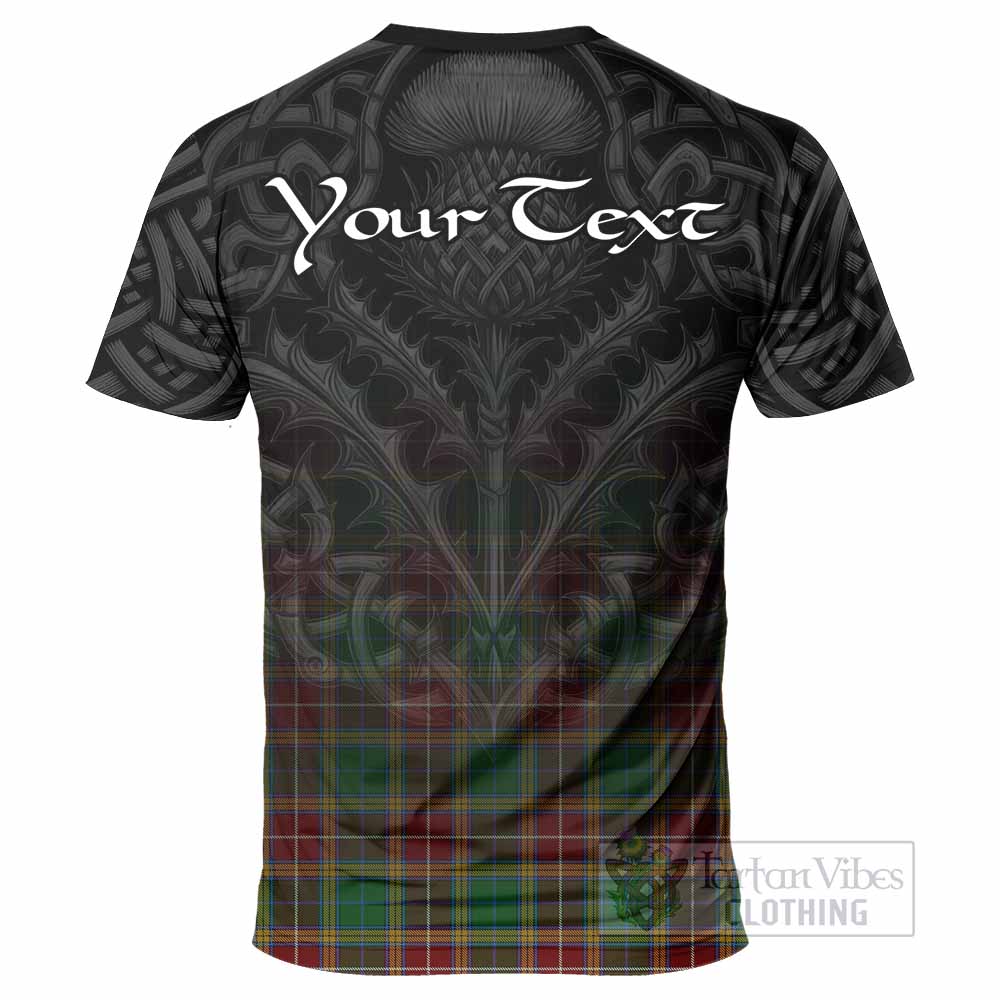 Tartan Vibes Clothing Baxter Tartan T-Shirt with Family Crest Celtic Thistle Vibes