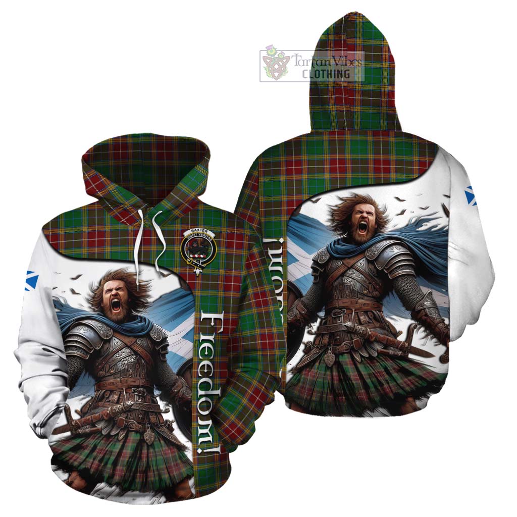 Tartan Vibes Clothing Baxter Crest Tartan Cotton Hoodie Inspired by the Freedom of Scottish Warrior