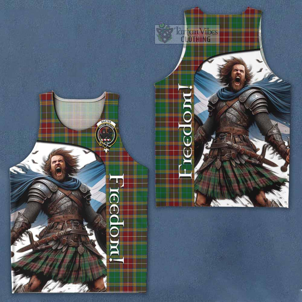 Tartan Vibes Clothing Baxter Crest Tartan Men's Tank Top Inspired by the Freedom of Scottish Warrior