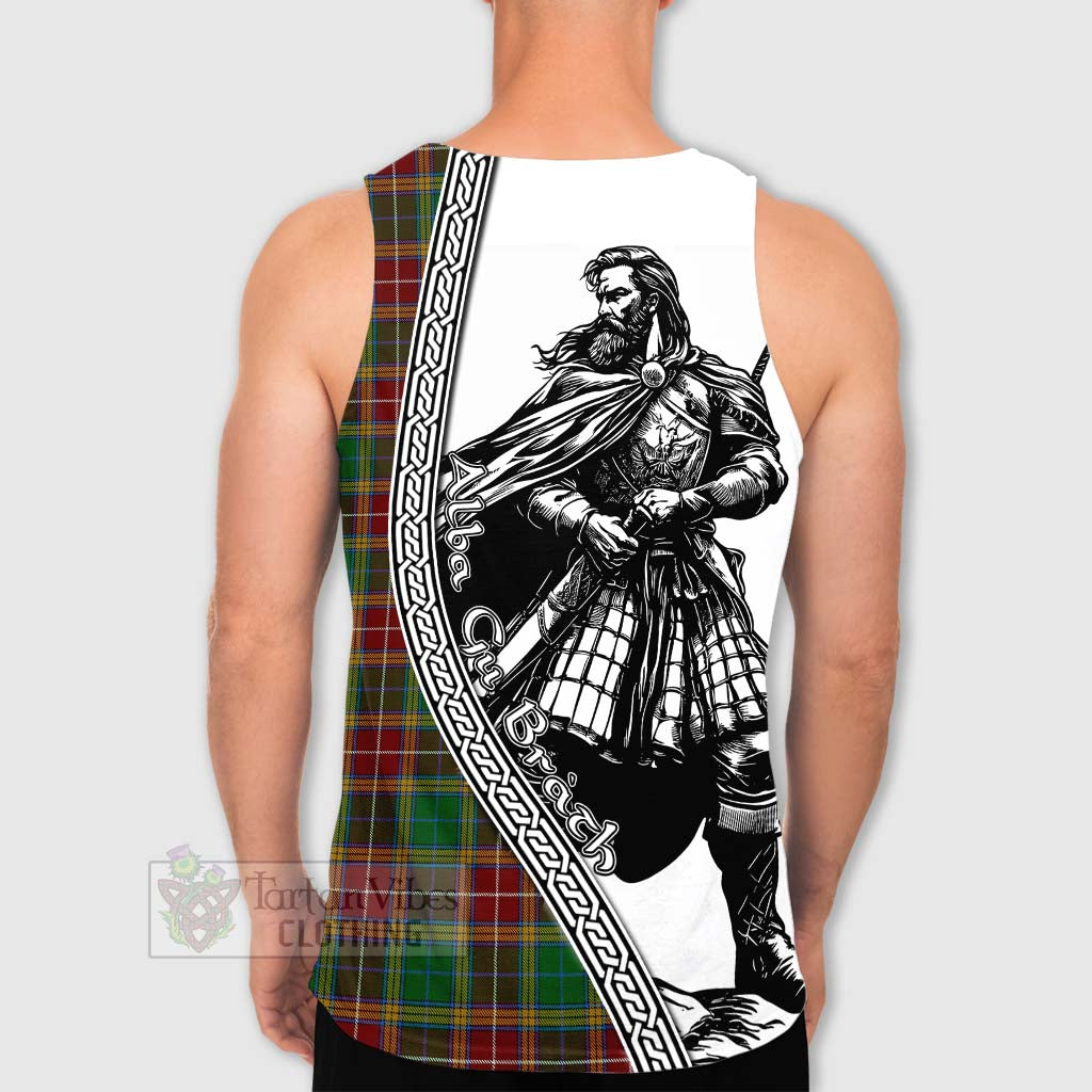 Tartan Vibes Clothing Baxter Tartan Clan Crest Men's Tank Top with Highlander Warrior Celtic Style