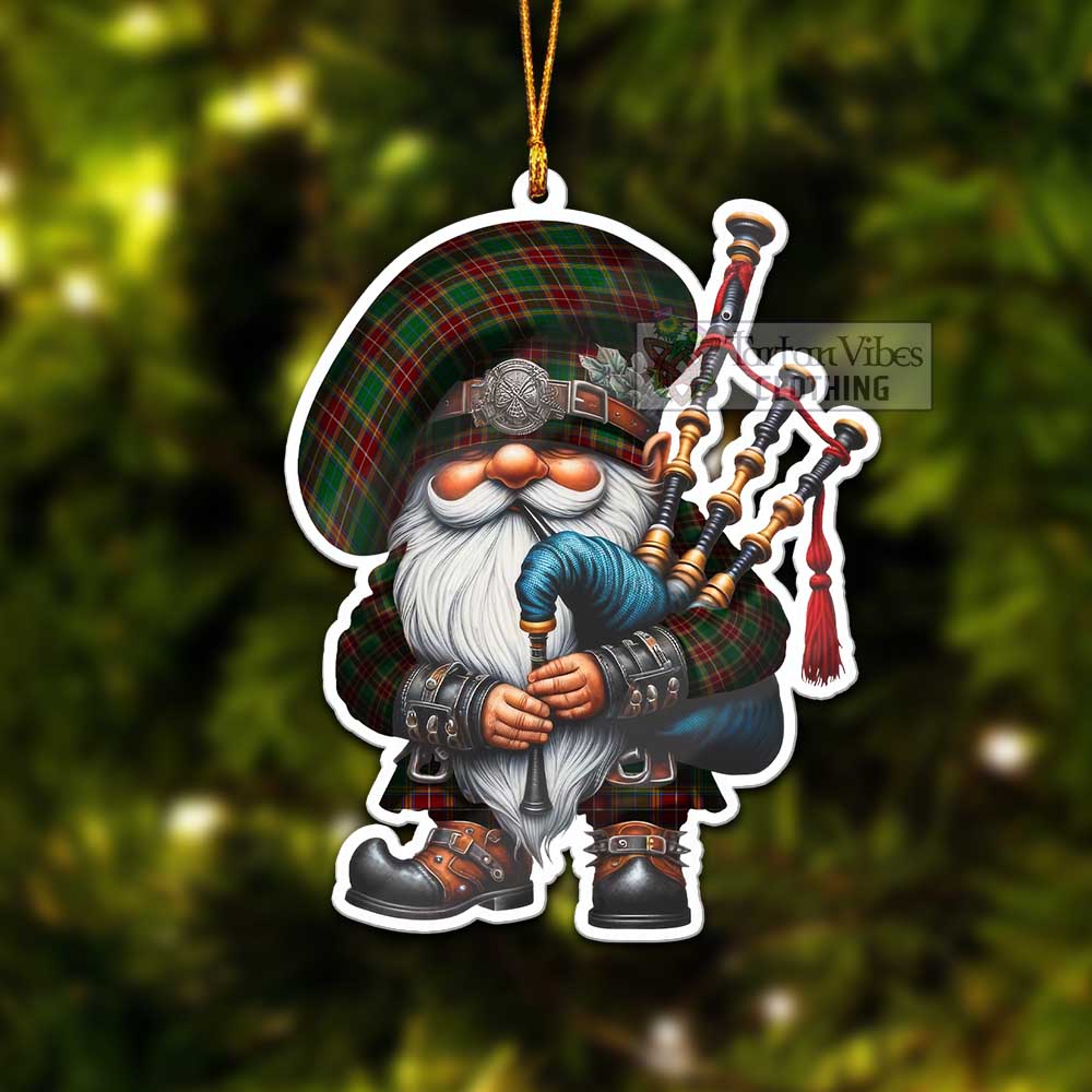 Tartan Vibes Clothing Baxter Tartan Badpiper Gnome Christmas Ornament