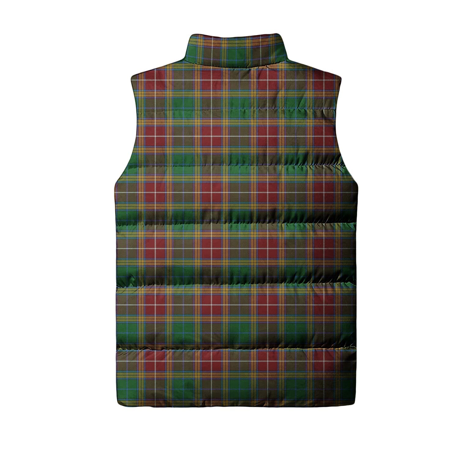 Baxter Tartan Sleeveless Puffer Jacket with Family Crest - Tartanvibesclothing