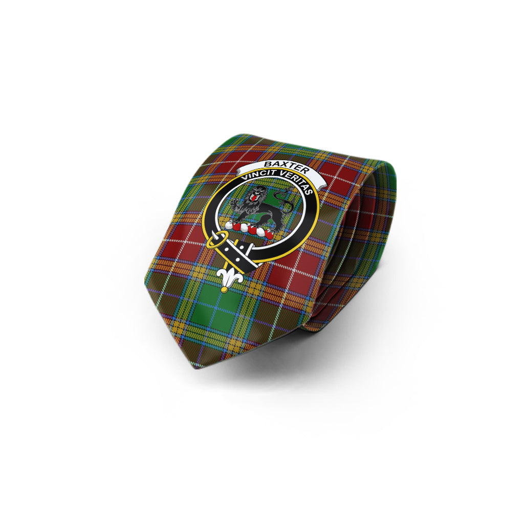 Baxter Tartan Classic Necktie with Family Crest - Tartan Vibes Clothing