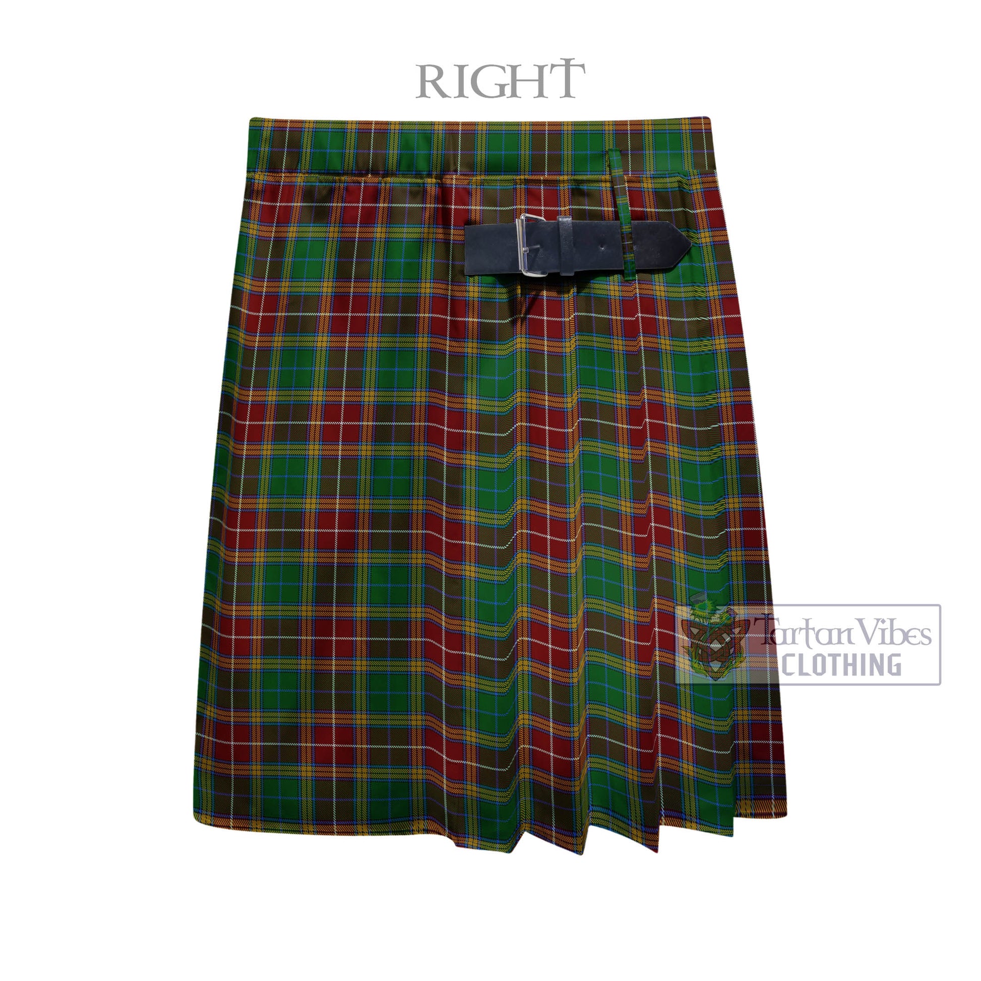 Tartan Vibes Clothing Baxter Tartan Men's Pleated Skirt - Fashion Casual Retro Scottish Style
