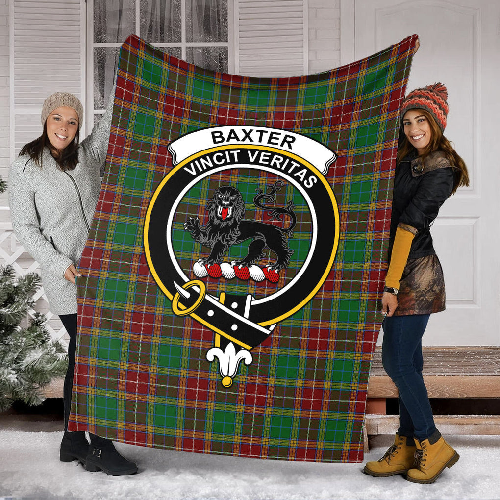 Baxter Tartan Blanket with Family Crest - Tartan Vibes Clothing