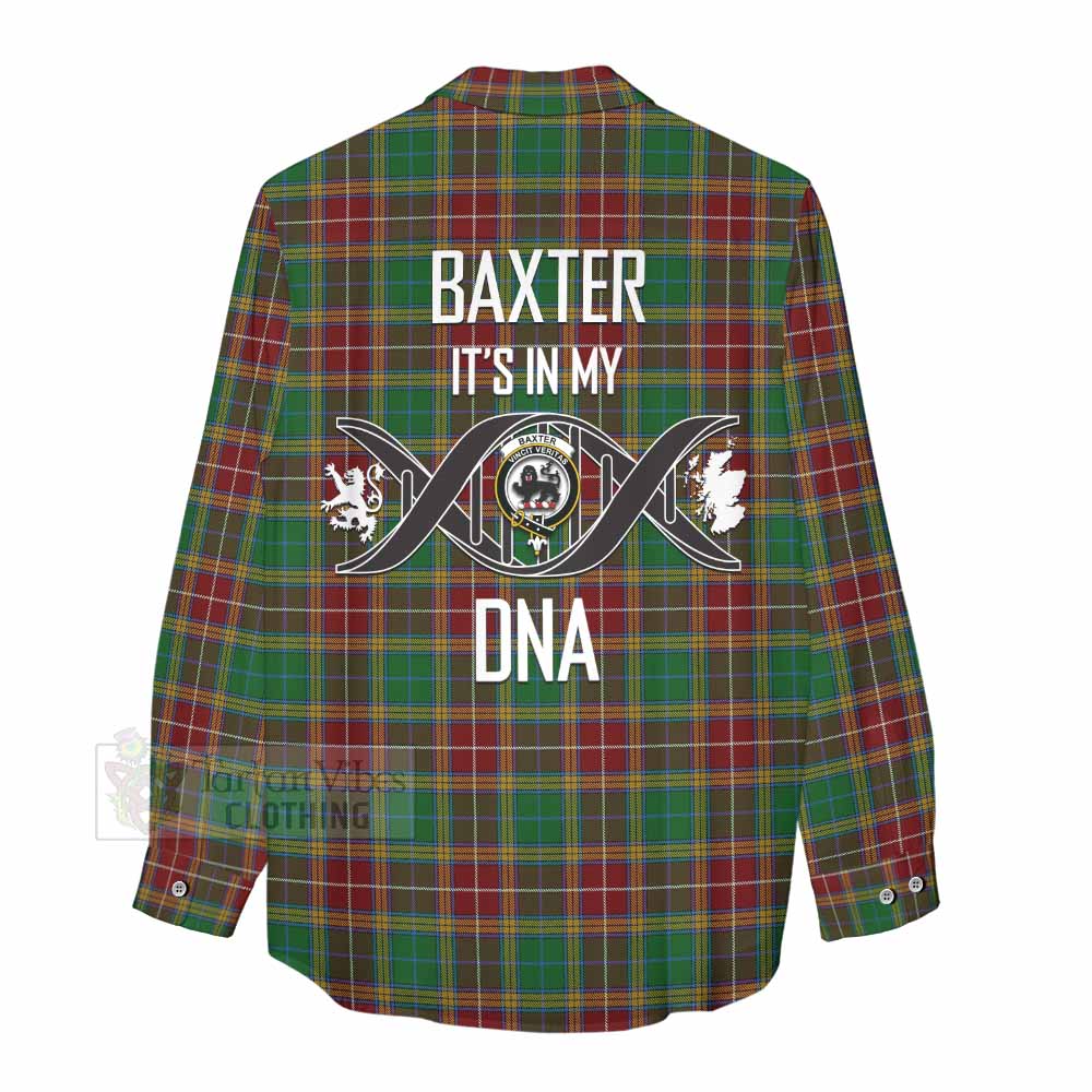 Tartan Vibes Clothing Baxter Tartan Women's Casual Shirt with Family Crest DNA In Me Style