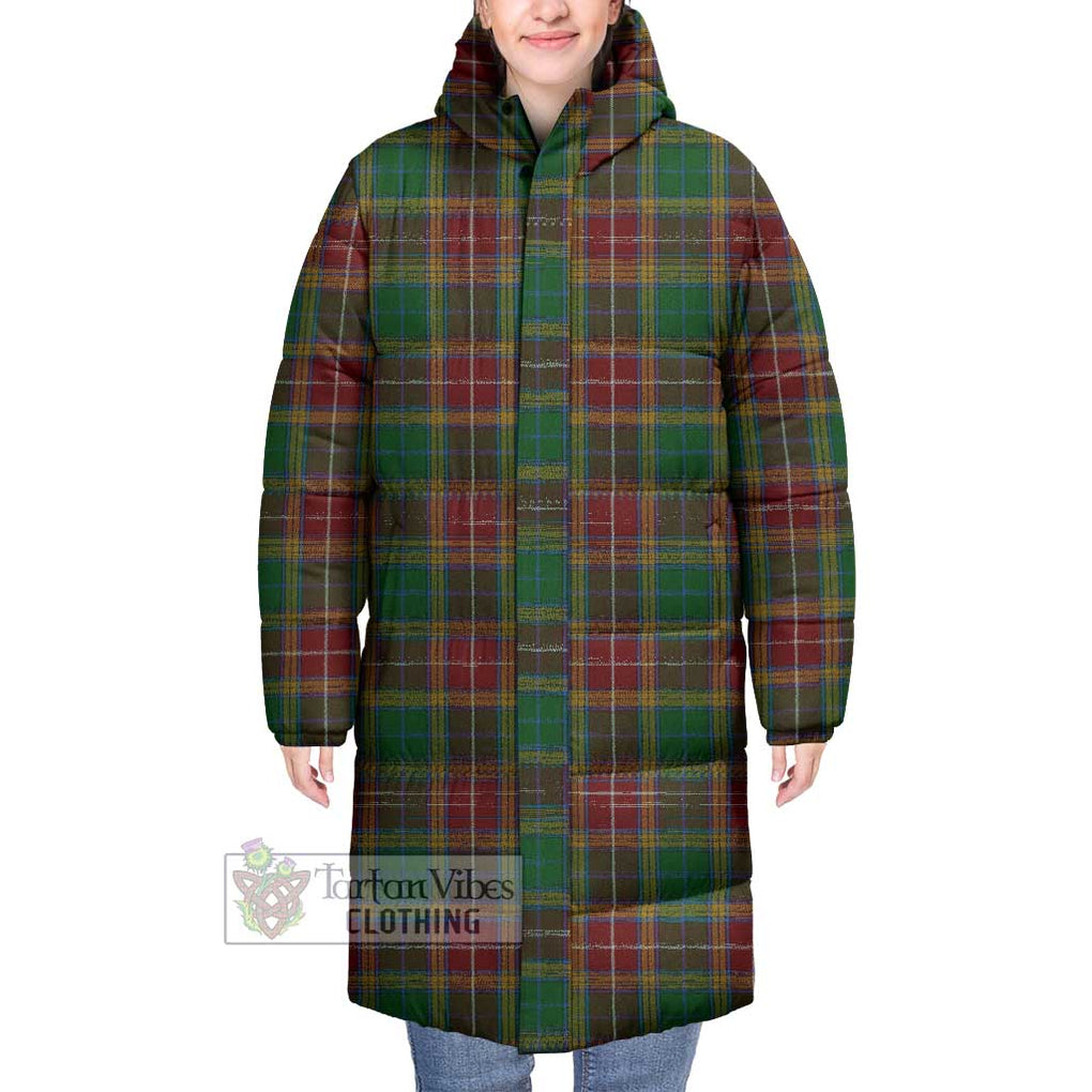 Tartan Vibes Clothing Baxter Tartan Long Down Jacket