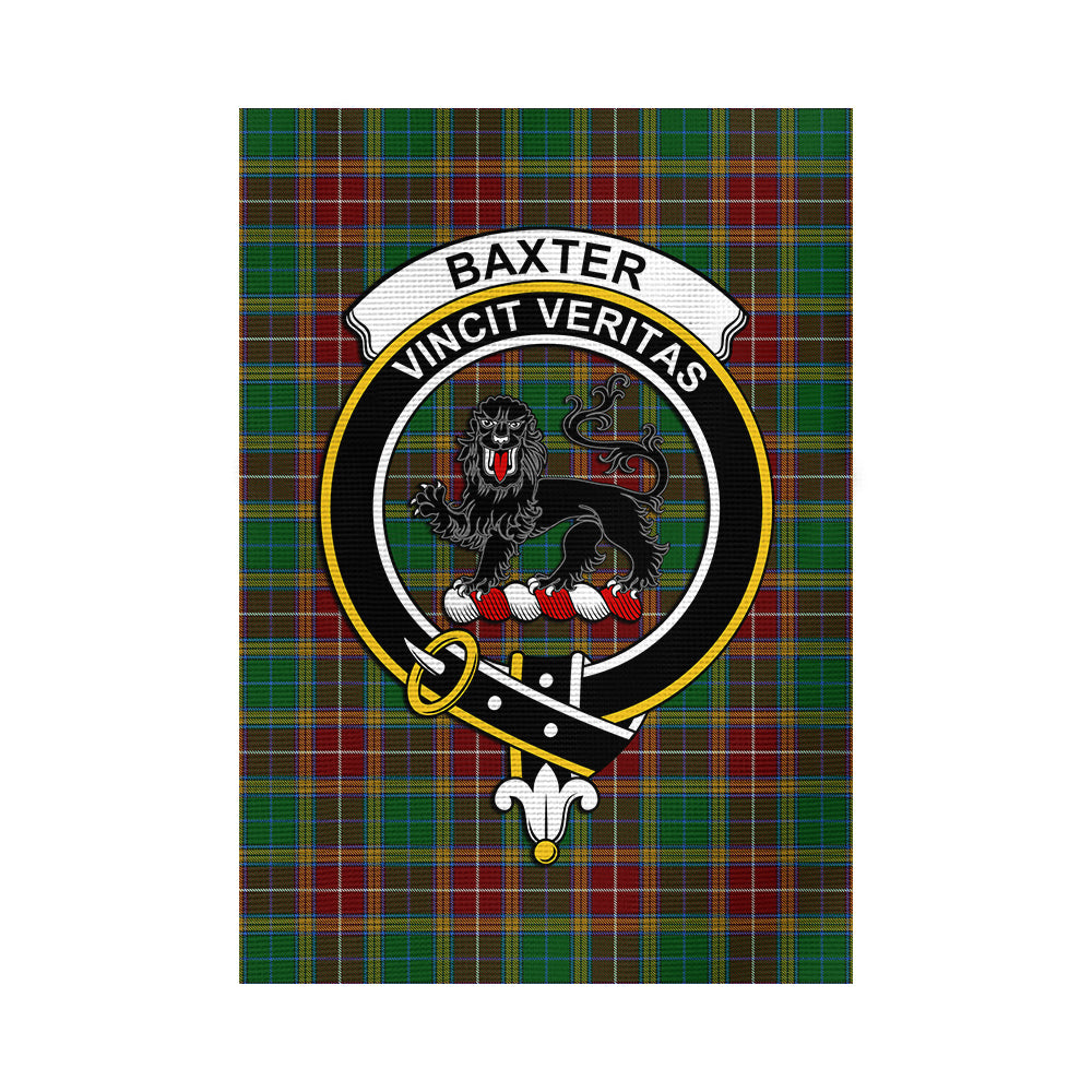 Baxter Tartan Garden Flag with Family Crest - Tartan Vibes Clothing