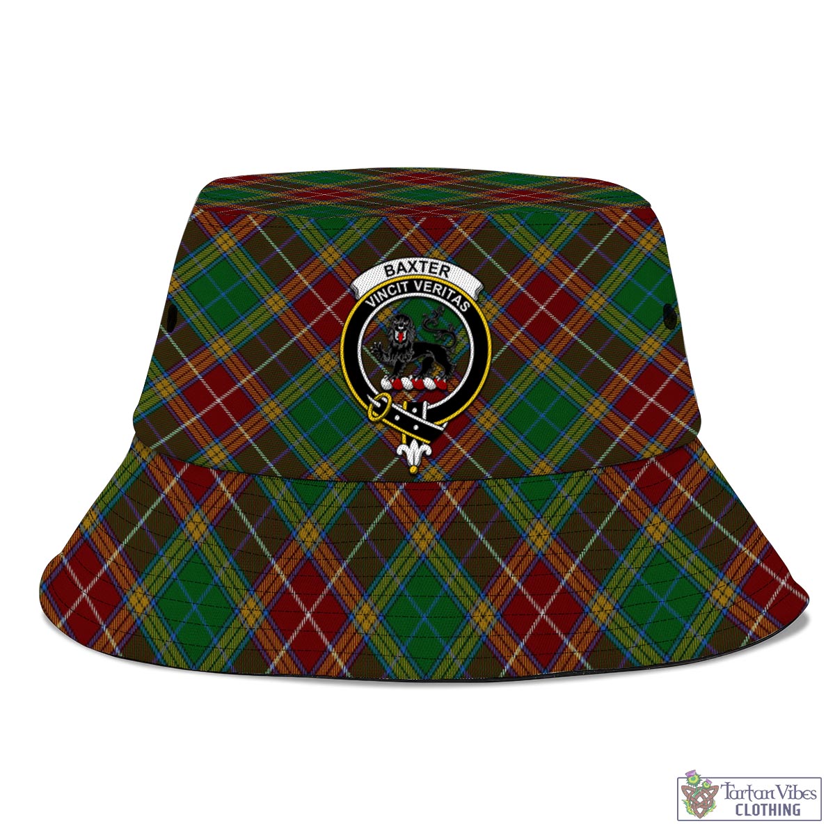 Tartan Vibes Clothing Baxter Tartan Bucket Hat with Family Crest