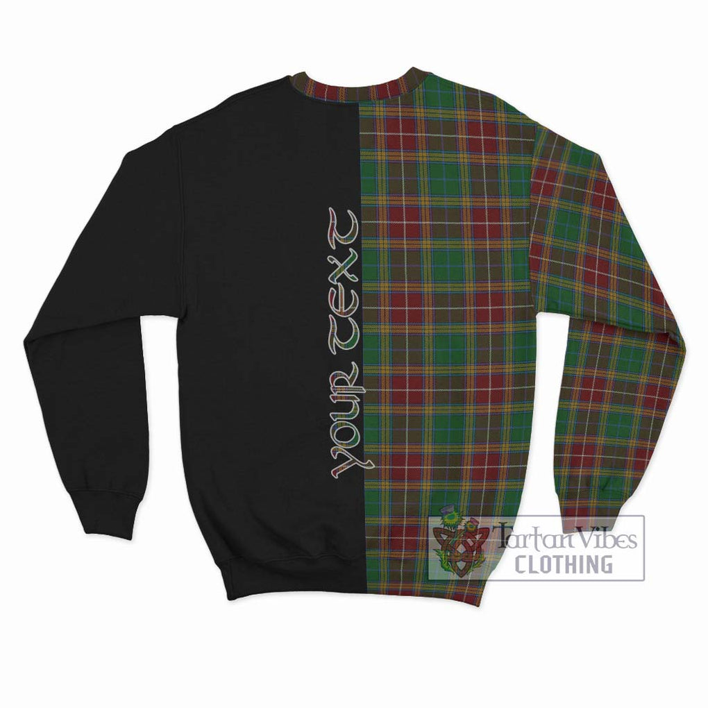 Baxter Tartan Sweatshirt with Family Crest and Half Of Me Style - Tartanvibesclothing Shop