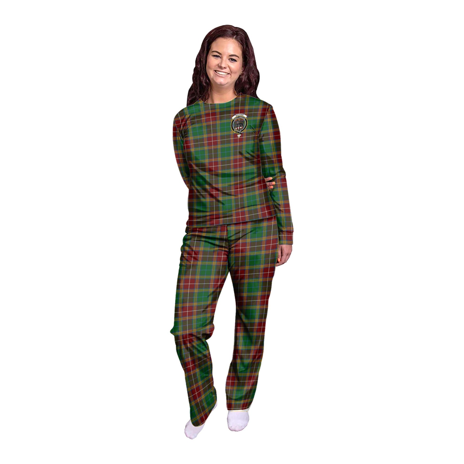 Baxter Tartan Pajamas Family Set with Family Crest - Tartan Vibes Clothing