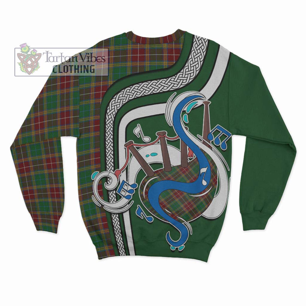 Baxter Tartan Sweatshirt with Epic Bagpipe Style - Tartanvibesclothing Shop