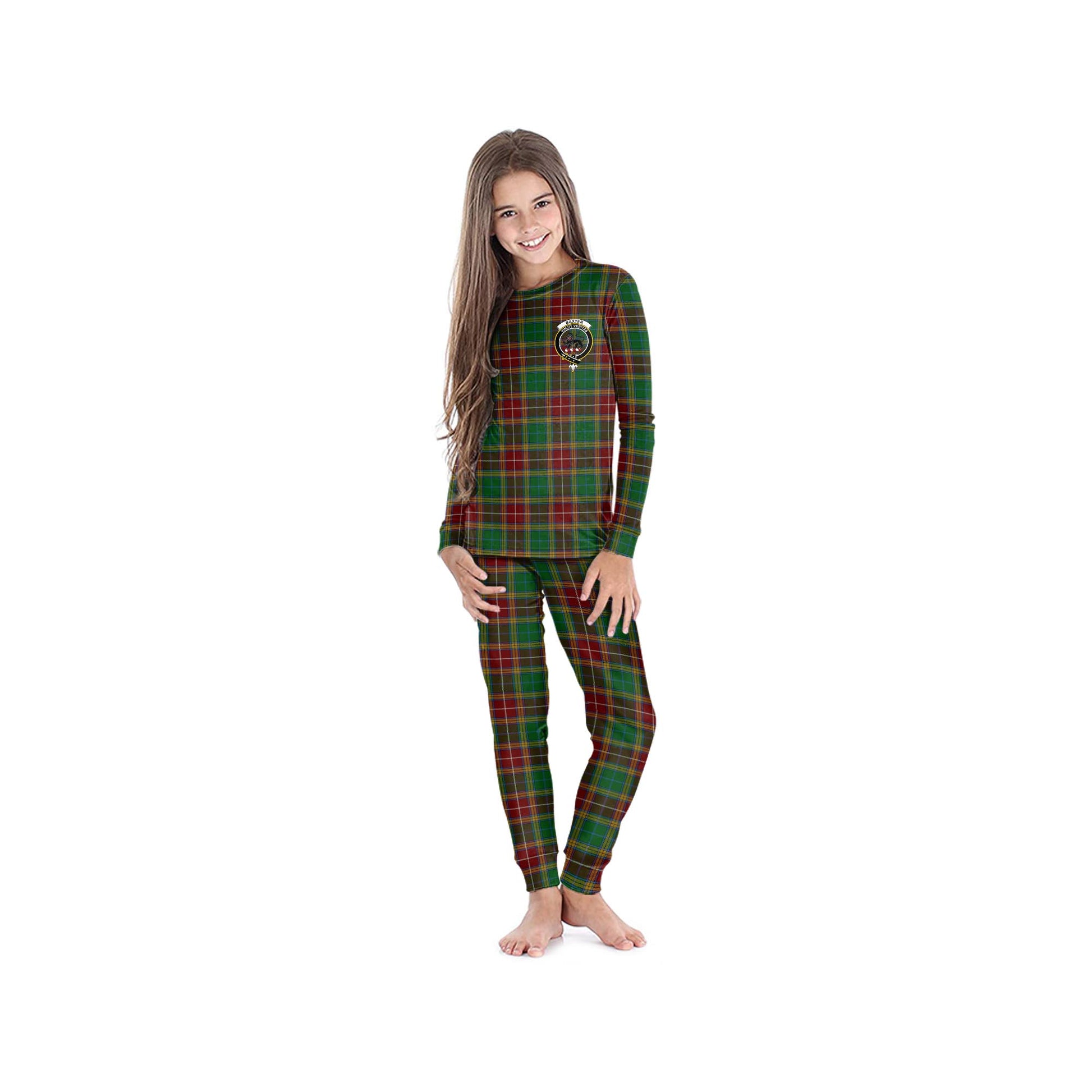 Baxter Tartan Pajamas Family Set with Family Crest - Tartan Vibes Clothing