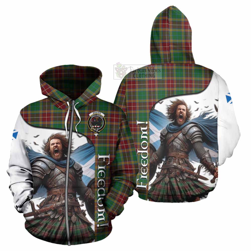 Tartan Vibes Clothing Baxter Crest Tartan Hoodie Inspired by the Freedom of Scottish Warrior