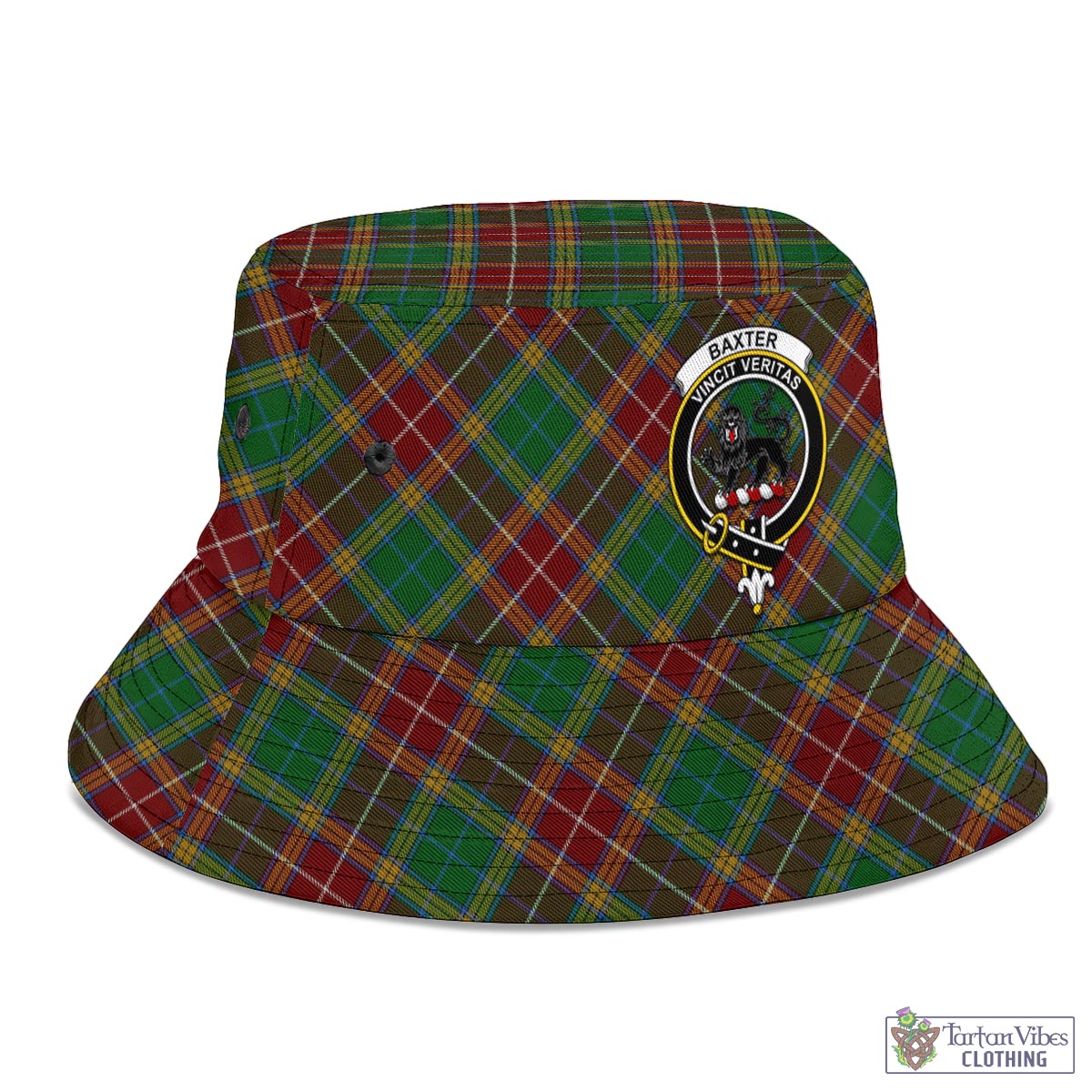 Tartan Vibes Clothing Baxter Tartan Bucket Hat with Family Crest