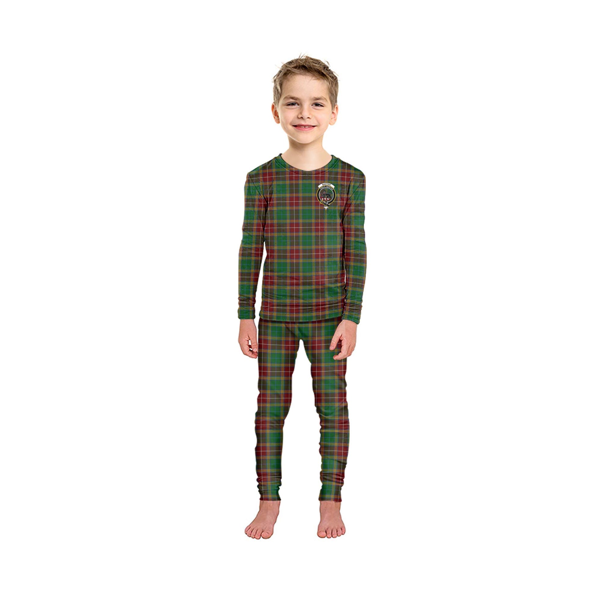 Baxter Tartan Pajamas Family Set with Family Crest - Tartan Vibes Clothing