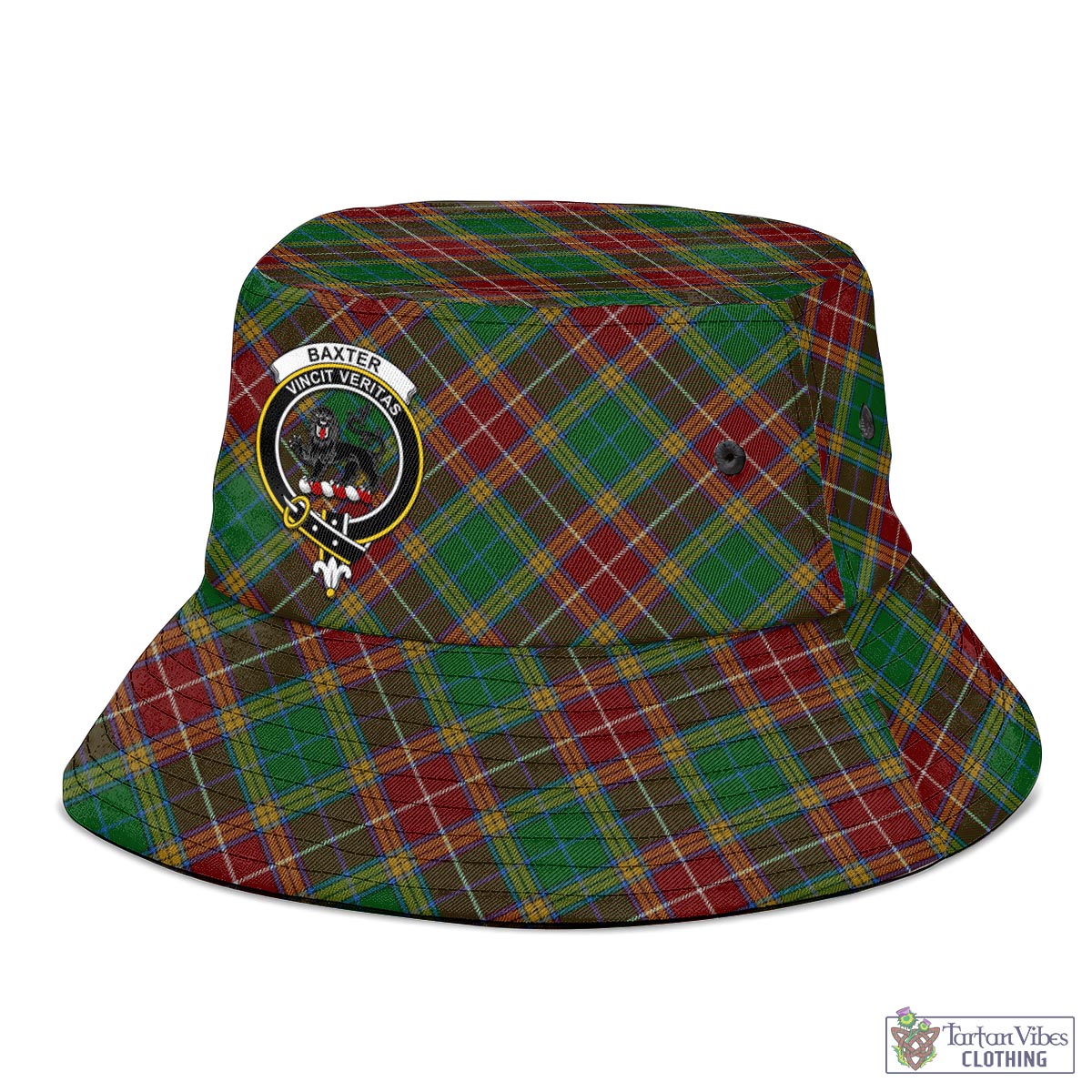 Tartan Vibes Clothing Baxter Tartan Bucket Hat with Family Crest