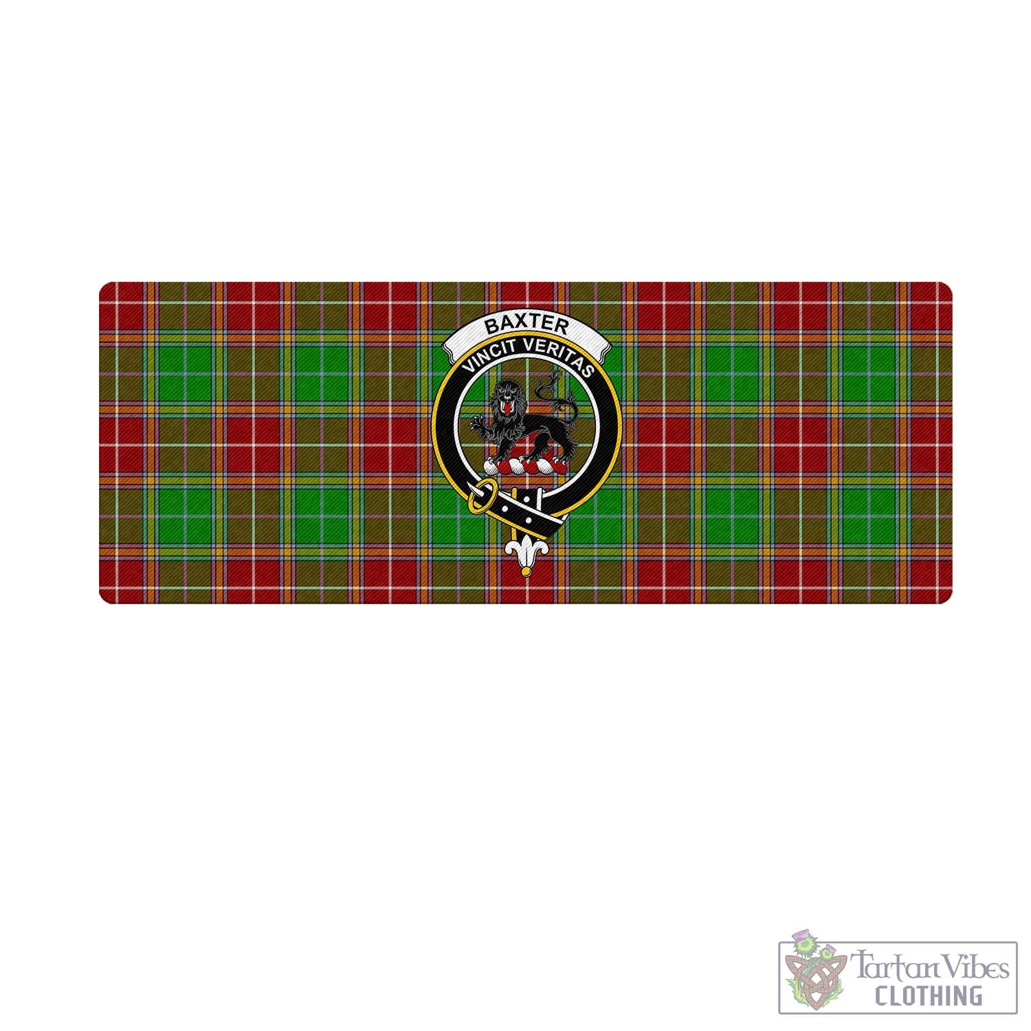 Tartan Vibes Clothing Baxter Modern Tartan Mouse Pad with Family Crest