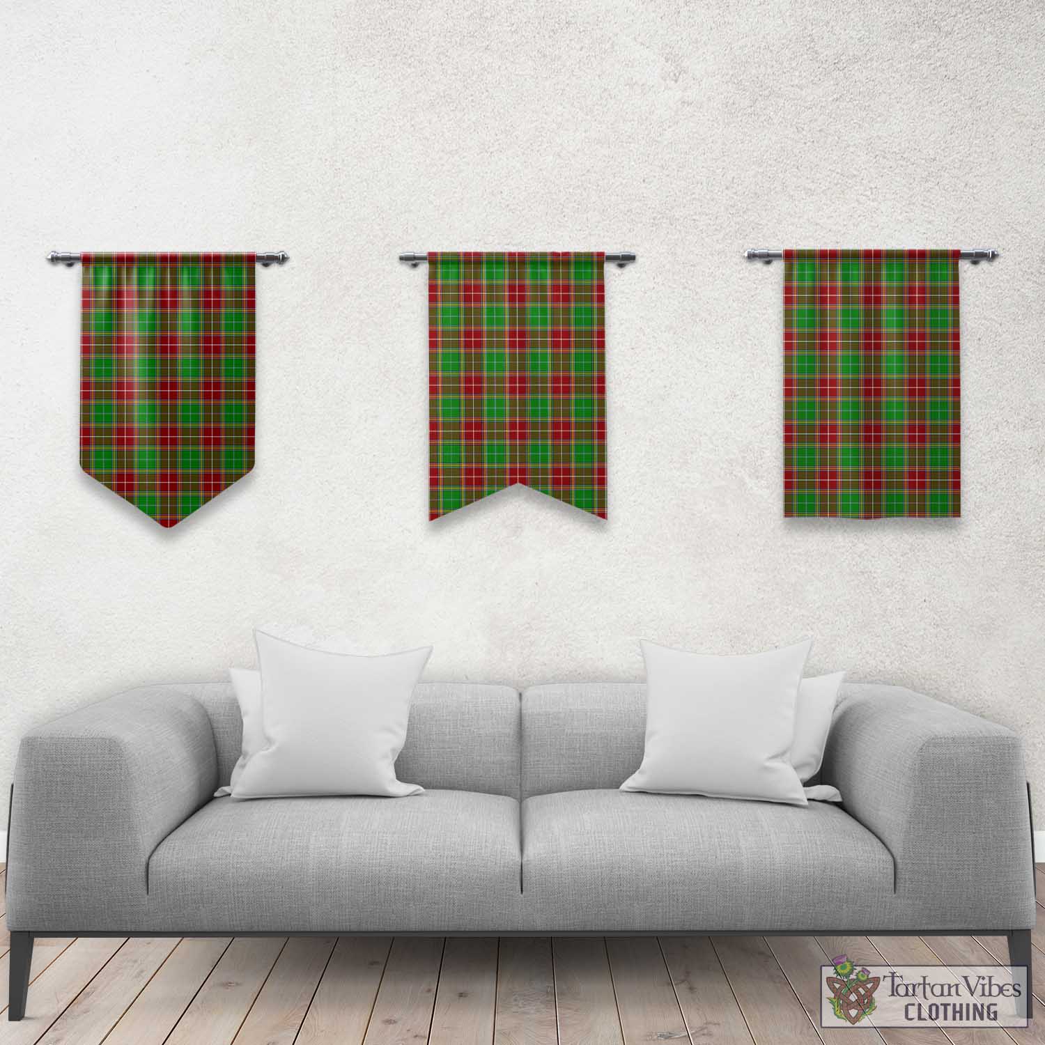 Tartan Vibes Clothing Baxter Modern Tartan Gonfalon, Tartan Banner